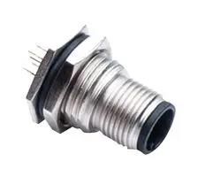 SENSOR CONN, M12, PLUG, 3POS, PCB M12A-03PMMP-SF8001