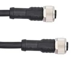 CABLE ASSY, M12 RCPT-RCPT, 1M M12A12FL-12AFL-SD001