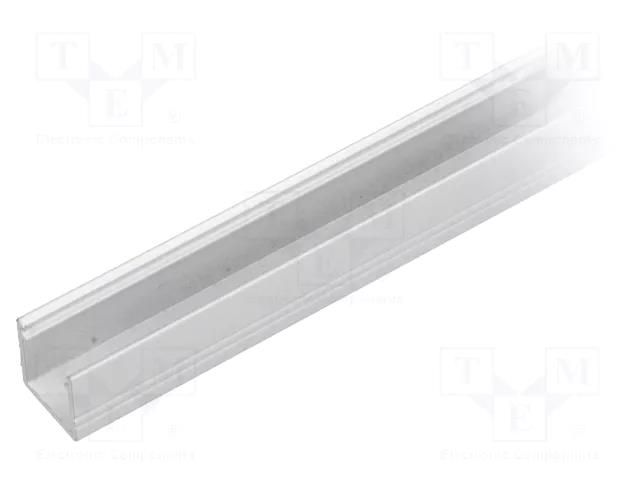 Profiles for LED modules; white; L: 1m; SMART10; aluminium TOPMET TOP-SMART10/WH-1M