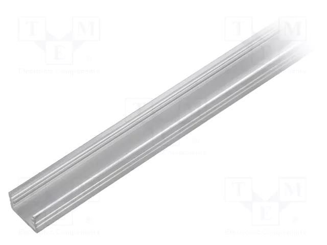 Profiles for LED modules; natural; L: 1m; SLIM8; aluminium TOPMET TOP-SLIM8-1M
