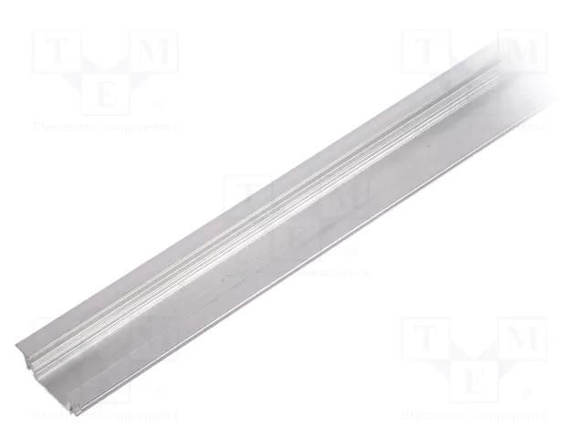 Profiles for LED modules; natural; L: 1m; GROOVE10; aluminium TOPMET TOP-GROOVE10-1M