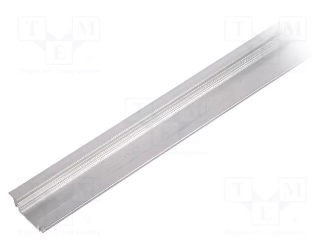 Profiles for LED modules; natural; L: 2m; GROOVE10; aluminium TOPMET TOP-GROOVE10-2M