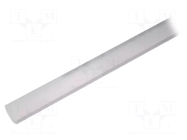 Cover for LED profiles; white; 1m; Kind of shutter: D; push-in TOPMET TOP-A1130038