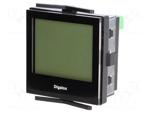 Meter: network parameters; on panel; digital,mounting; LCD TDE INSTRUMENTS DPM72-MPN