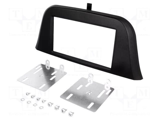 Radio frame; Iveco; 2 DIN; black PER.PIC. RAM-40.327