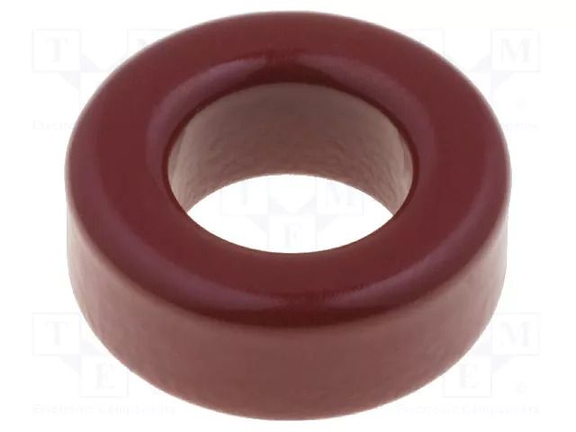 Ferrite: toroidal; L: 5.94mm; Øint: 8.53mm; Øout: 15.2mm; 6.5nH MICROMETALS T60-2