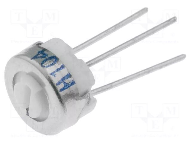 Potentiometer: mounting; single turn; 100kΩ; 500mW; ±20%; cermet SR PASSIVES T64H-100K