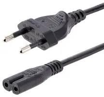 POWER CORD, CEE 7/16 PLUG-IEC C7, 3M 752E-3M-POWER-LEAD