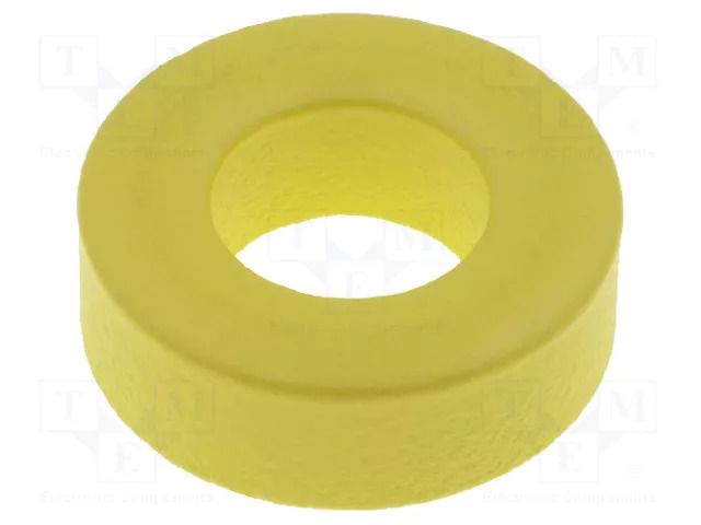 Ferrite: toroidal; L: 6.35mm; Øint: 9.4mm; Øout: 17.5mm; 58nH MICROMETALS T68-26A