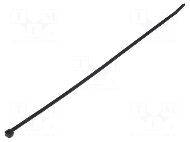 Cable tie; L: 300mm; W: 4.7mm; black; polyamide; 355N; Ømax: 85mm HELLERMANNTYTON T80I-HS-BK-C1