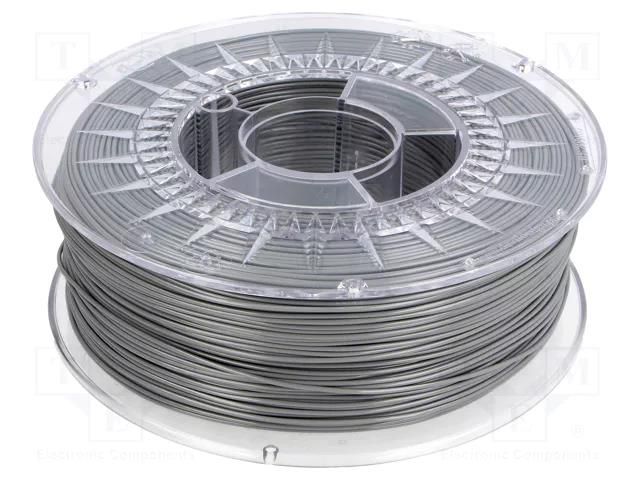 Filament: PET-G; Ø: 1.75mm; grey; 220÷250°C; 1kg DEVIL DESIGN DEV-PETG-1.75-GRA
