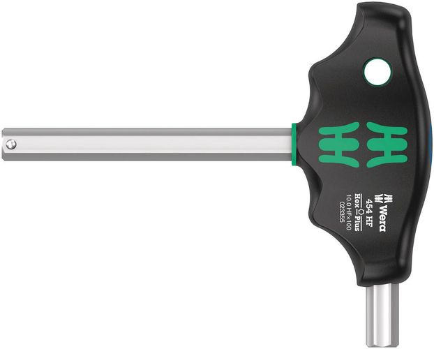 454 HF T-handle hexagon screwdriver Hex-Plus with holding function, 10x100, Wera 05023354001