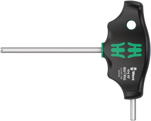 454 HF T-handle hexagon screwdriver Hex-Plus with holding function, 5x100, Wera 05023342001