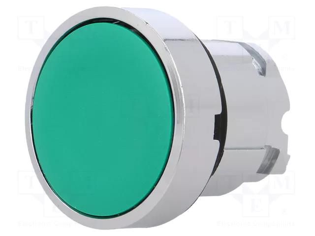 Switch: push-button; 22mm; Stabl.pos: 1; green; none; IP66; flat SCHNEIDER ELECTRIC ZB4BA3
