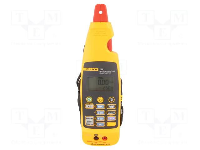 Meter: current loop; pincers type; LCD; Øcable: 4.5mm; IP40 FLUKE FLK-772