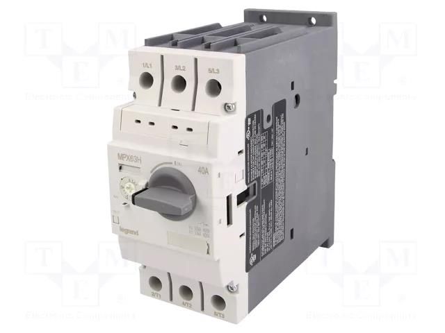 Motor breaker; 18.5kW; 230÷690VAC; for DIN rail mounting; IP20 LEGRAND 417366