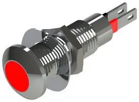 LED PANEL INDICATOR, RED, 8.1MM, 2.1VDC 524-501-04