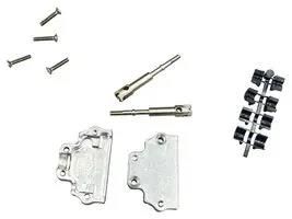D SUB BACKSHELL, 15POS, 180DEG, DIE CAST 966-015-030R121
