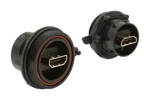 ADAPTER, HDMI RCPT-RCPT, BLACK, PANEL PX0863