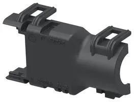 BACKSHELL, AUTOMOTIVE CONN, 180DEG, BLK 2452956-2