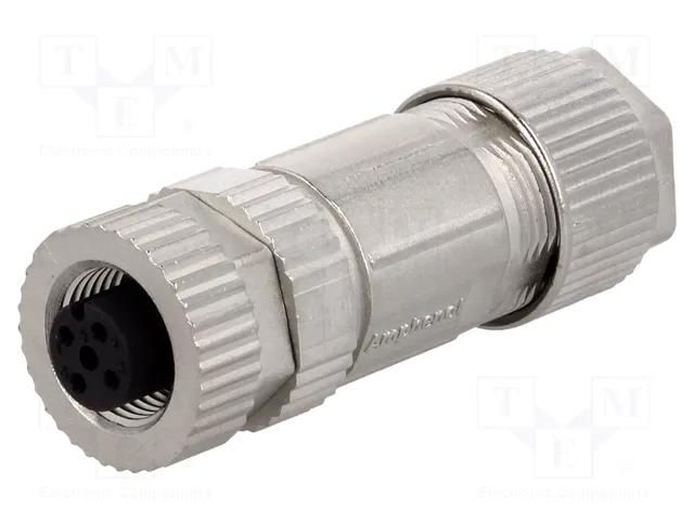 Connector: M12; plug; PIN: 5; female; 250V; straight; IP67,IP68; 4A AMPHENOL LTW MSAS-05BFFB-SL7001
