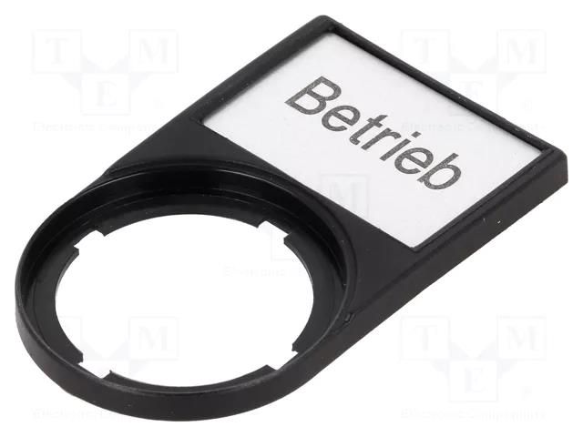 Bezel with description label; RMQ-Titan; 30x50mm EATON ELECTRIC M22S-ST-D7