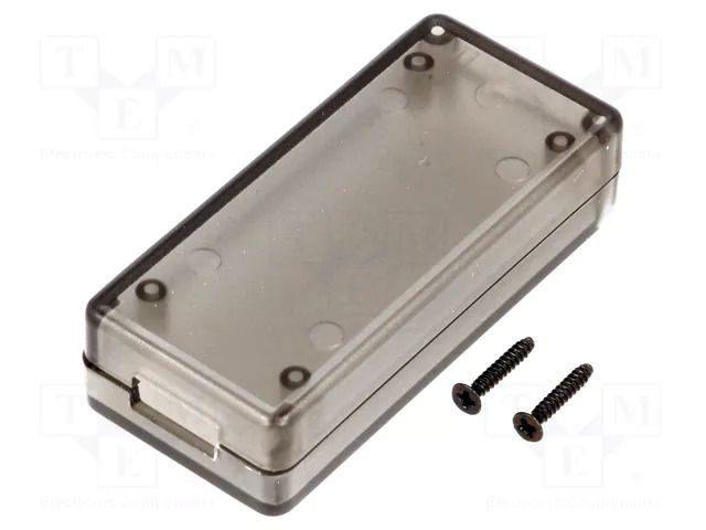 Enclosure: for USB; X: 30mm; Y: 65mm; Z: 15.5mm; ABS HAMMOND HM-1551USB3TSK