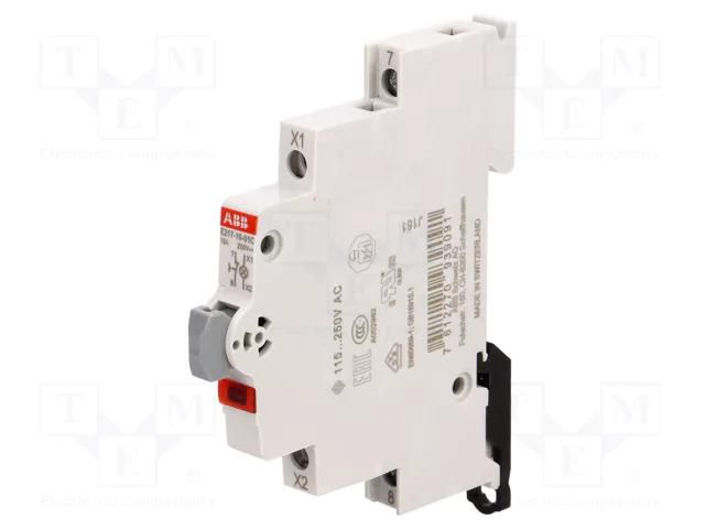 Module: pushbutton switch; 250VAC; 16A; for DIN rail mounting ABB E217-16-01C