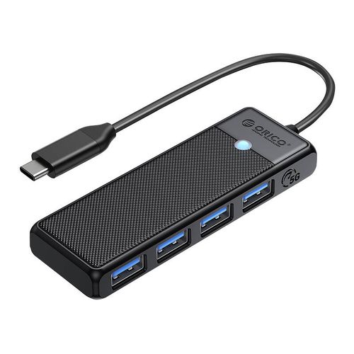 Orico Hub 4in1 USB A3.0x4 (black), Orico PAPW4A-C3-015-BK-EP-