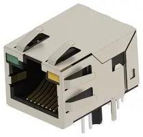 RJ45 CONN, R/A JACK, 1PORT, 8P8C, TH 2488942-2