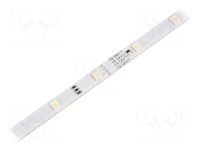 LED strip; RGB; W: 10mm; L: 300mm; 120°; Thk: 3mm; LED/m: 30; 7.2W/m OPTOFLASH OPBRGB5060-03012WL