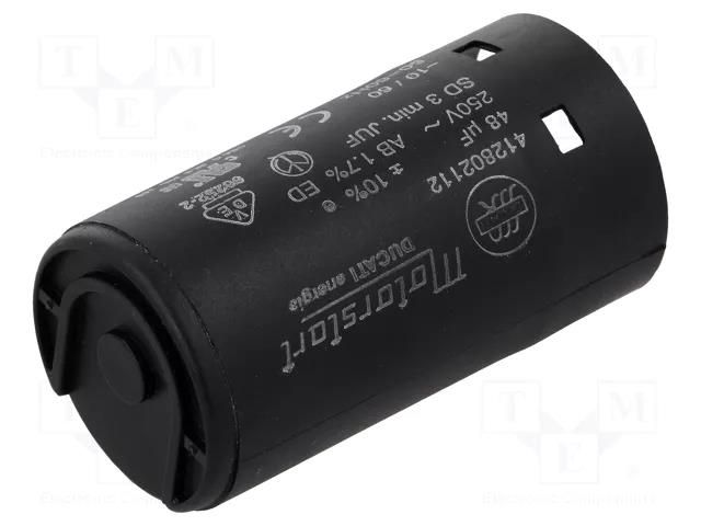 Capacitor: electrolytic; 48uF; Ø36.5x68.5mm; ±10%; -20÷60°C DUCATI ENERGIA 4.12.80.2.112