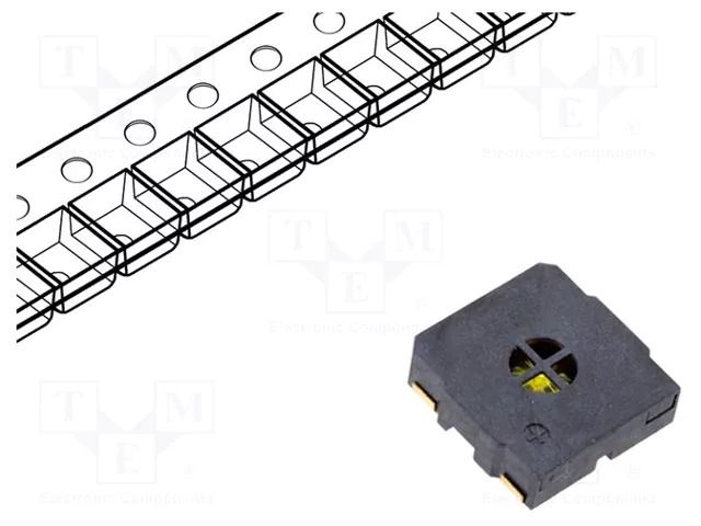 SMD loudspeaker; 0.5W; 15x15x4mm; Sound level: 87dB; SMD LOUDITY LD-BZEL-M1515