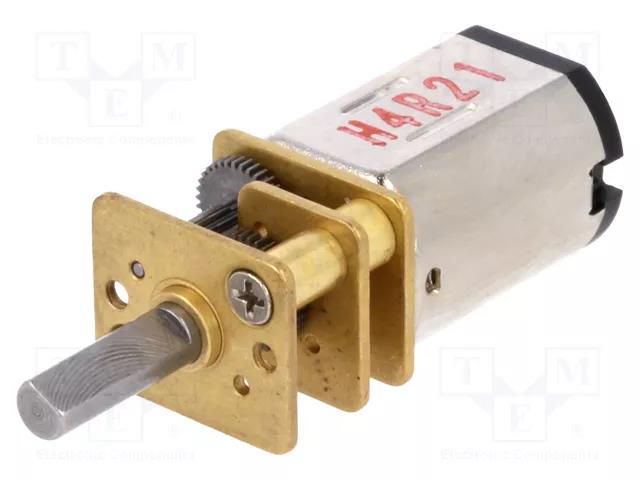 Motor: DC; with gearbox; HPCB 12V; 12VDC; 750mA; Shaft: D spring POLOLU POLOLU-3048