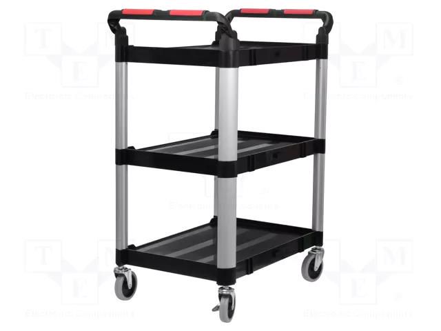 Hand truck; 750x460x980mm; Work.surface dim: 630x424mm; max300kg NEWBRAND NB-TROL01-3