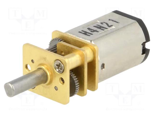 Motor: DC; with gearbox; HPCB 12V; 12VDC; 750mA; Shaft: D spring POLOLU POLOLU-3039