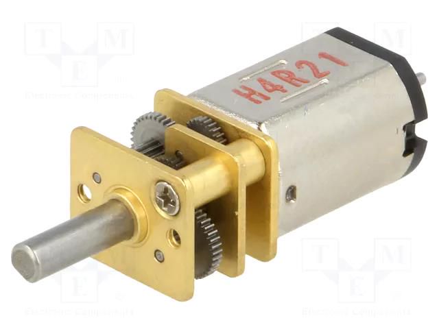 Motor: DC; with gearbox; HPCB 12V; 12VDC; 750mA; Shaft: D spring POLOLU POLOLU-3056