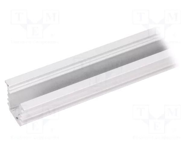 Profiles for LED modules; white; L: 2m; DEEP10; aluminium TOPMET TOP-DEEP10/WH-2M