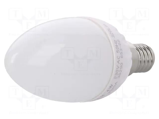 LED lamp; warm white; E14; 230VAC; 320lm; P: 4W; 220°; 2700K Goobay GOOBAY-30290