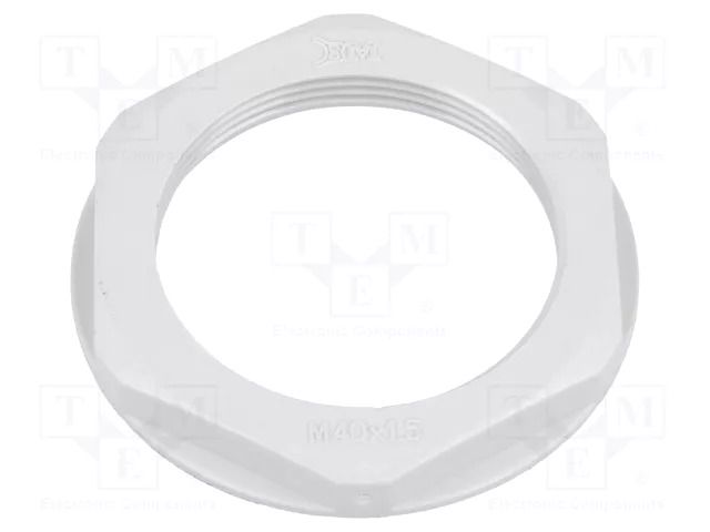 Nut; M40; polyamide; 50mm; grey; Pitch: 1.5 BM GROUP BM4840