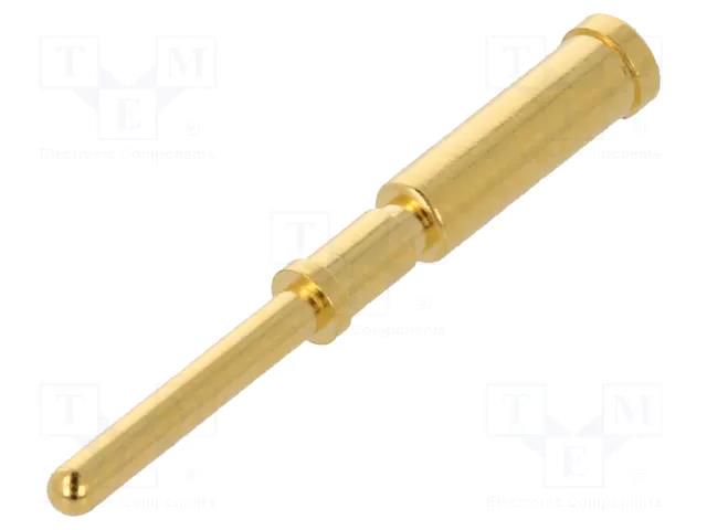 Contact; male; gold-plated; 0.5mm2; crimped; M12 Power connectors HARTING 21011009923