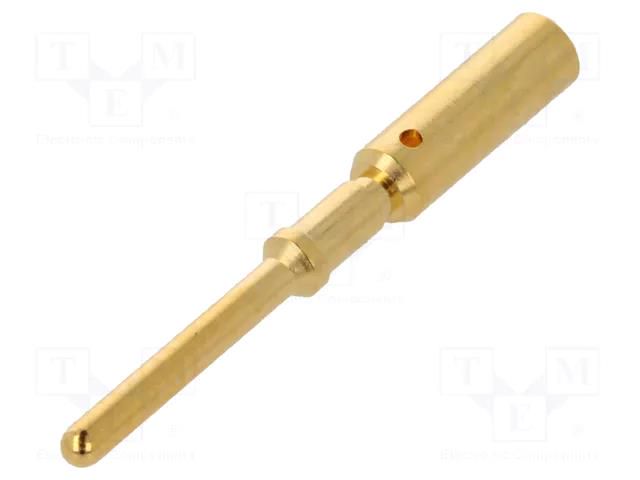 Contact; male; gold-plated; 2.5mm2; grounding contact; crimped HARTING 21011009930