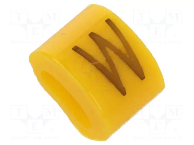 Markers; Marking: W; 1.1÷2.5mm; H: 3mm; A: 6mm; -30÷100°C; leaded KURANT MZ-0/W