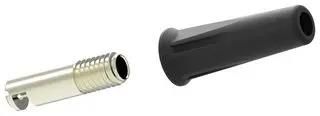 TEST JACK, 36A, SOLDER, BLACK 76-1694