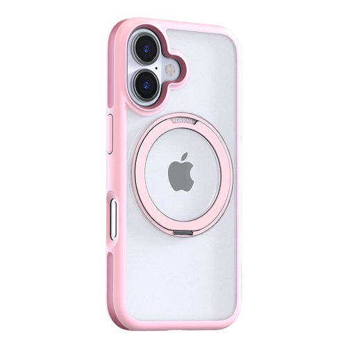 Torras Ostand R Fusion Case for iPhone 16 (Pink), Torras X00FX1869