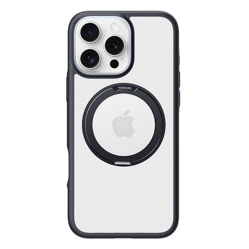 Torras Ostand R Fusion Case for iPhone 16 Pro (Black), Torras X00FX1883