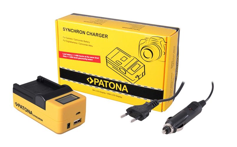 PATONA Synchron USB Charger f. Panasonic BCN10 with LCD, PATONA 4661 4055655138840