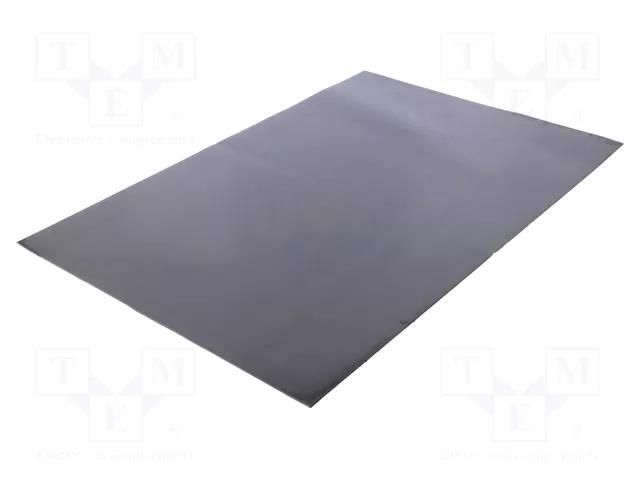 Heat transfer pad: gel; L: 300mm; W: 200mm; Thk: 1mm; 2.5W/mK FISCHER ELEKTRONIK GEL/28/10