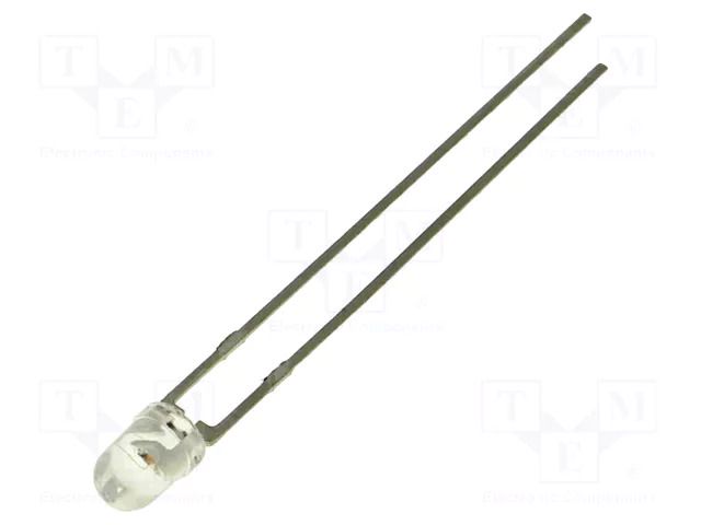 LED; green; 3mm; 12.6÷40mcd; 45°; Front: convex; 2.1÷2.6VDC LITEON LTL-4236N