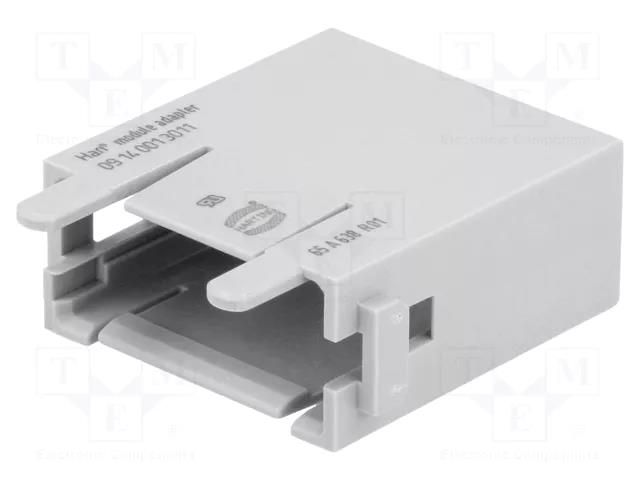 Connector: rectangular; module; male; Han-Modular®; Modules: 1 HARTING 09140013011